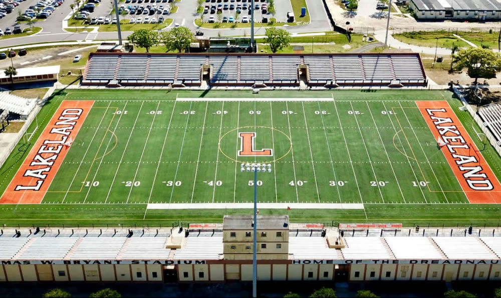 Bryant Stadium, onde o Lakeland United FC manda seus jogos
